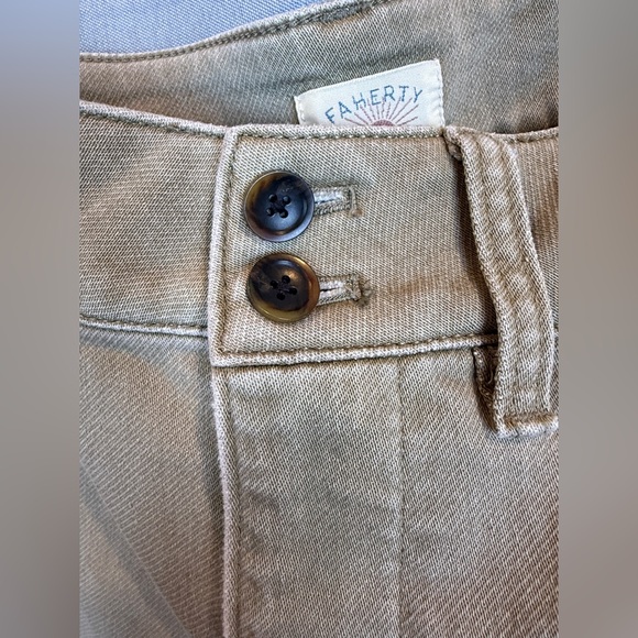 Faherty Stretch Terry Sailor Trouser - Desert Khaki- Size 26 - Picture 9 of 13